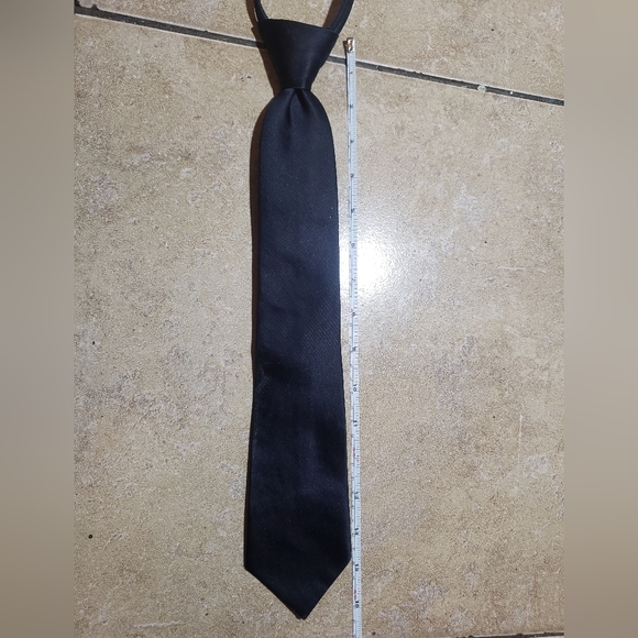 Carizma Blue Zip on Tie - Picture 7 of 7